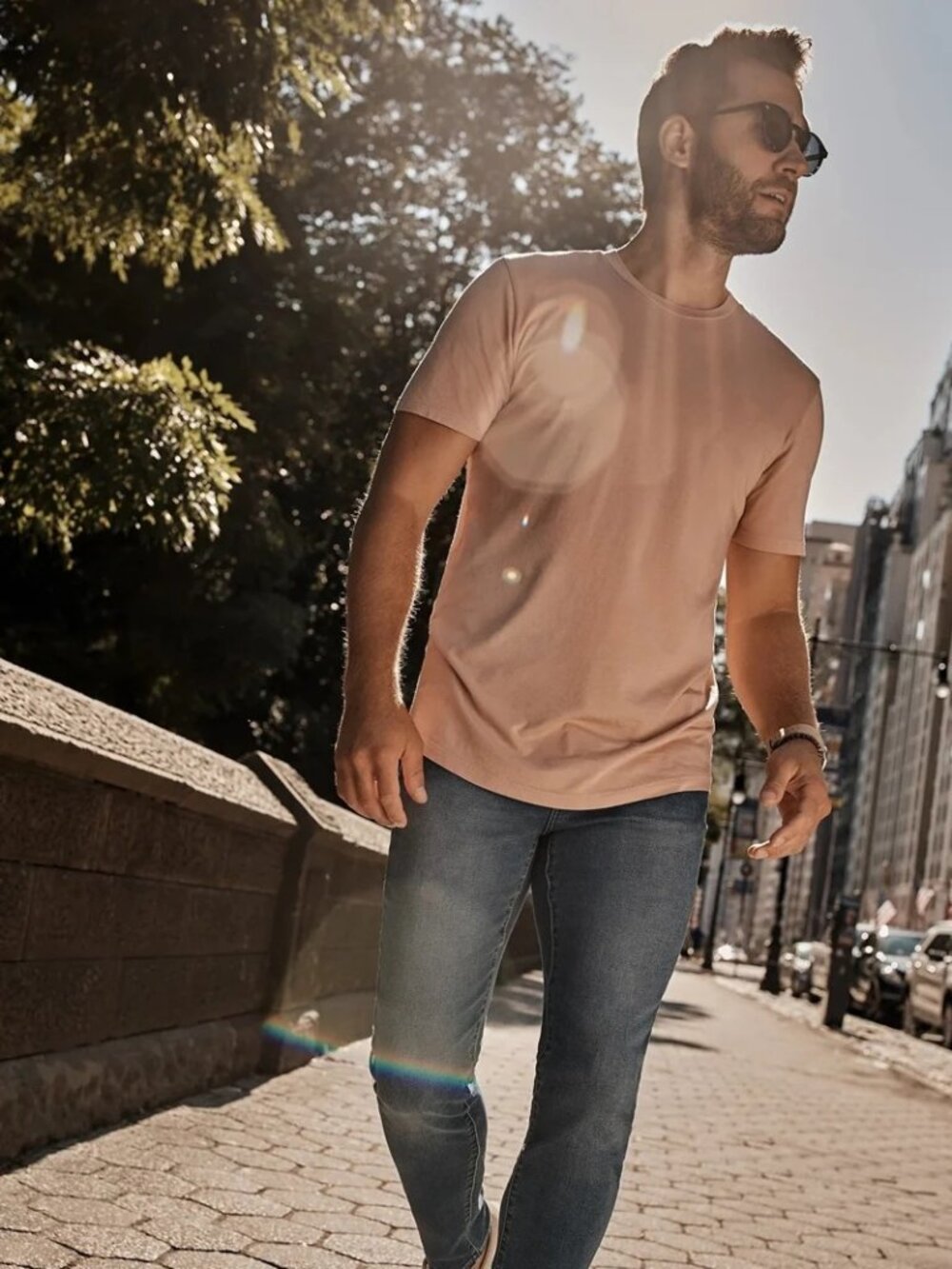 Swet Tailor Pearl Blush Garment-dyed T-Shirt